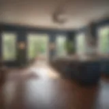 Detailed blueprint of a remodeled home layout