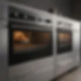 Various styles of modern ovens displayed together