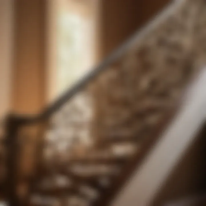 Metallic Bannister with Artistic Design Detail