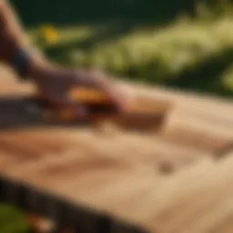 Wood selection for picnic table