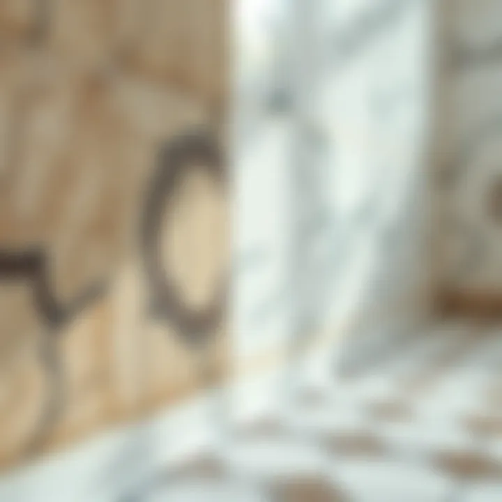 Close-up of waterproofing techniques for a shower base
