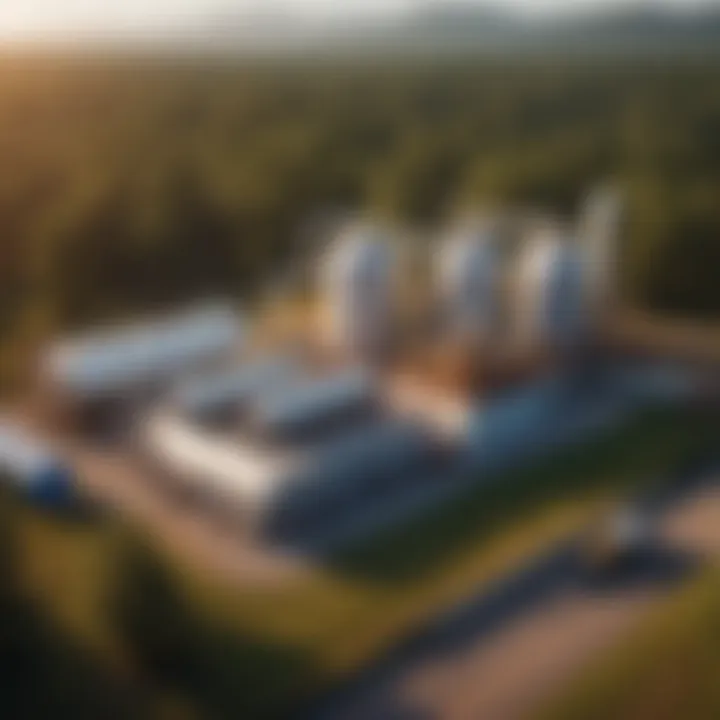 Diagram showing propane production process