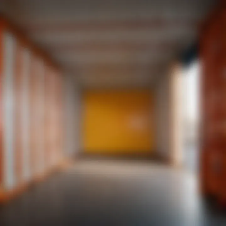 Empty shipping container in excellent condition