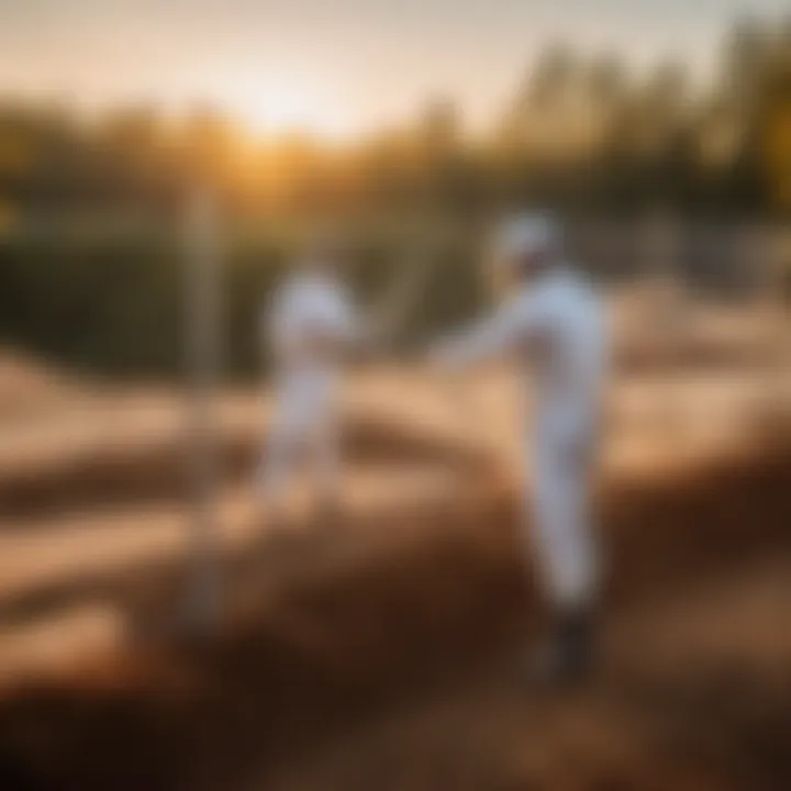 Skilled Fencing Labor Illustration showcasing skilled labor in fencing construction