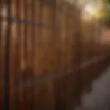 Premium Fencing Materials Illustration of high-quality fencing materials