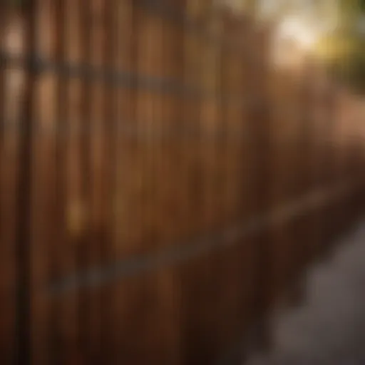 Premium Fencing Materials Illustration of high-quality fencing materials