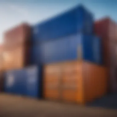 Varied Size Containers Empty shipping container size variations