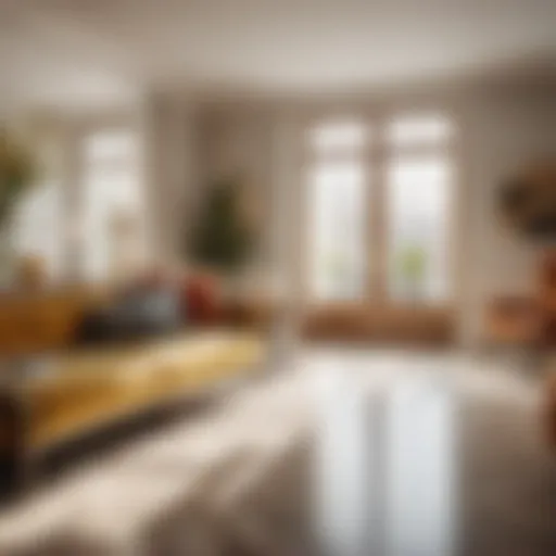 Sparkling clean house after professional cleaning