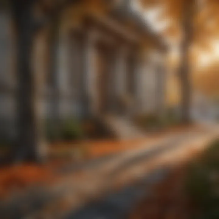 Autumn Scene A cozy autumn scene with falling leaves, representing the transitional phase of relocation.