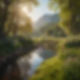 A serene landscape showcasing the beauty of springtime, symbolizing new beginnings.