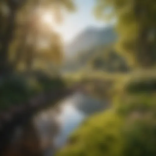 A serene landscape showcasing the beauty of springtime, symbolizing new beginnings.