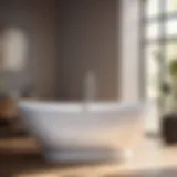 Elegant acrylic tub design showcasing durability