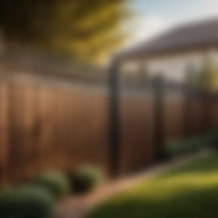 Durable 6ft aluminum fence panels for property boundary