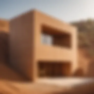 Eco-friendly rammed earth foundation