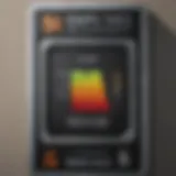 Efficiency rating label for heating system