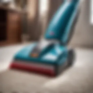 Efficient performance of heavy-duty carpet shampooer