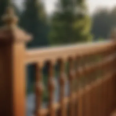 Elegant Cedar Wood Railing Maintenance