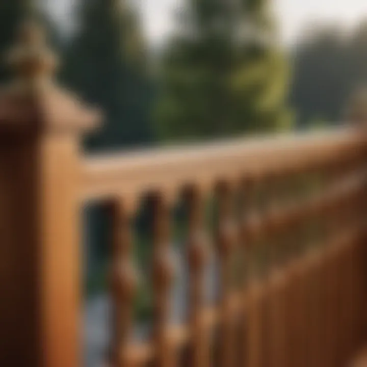 Elegant Cedar Wood Railing Maintenance