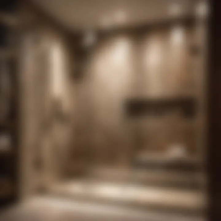 Luxurious granite walk-in shower with sleek glass enclosure