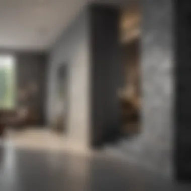 Modern Grey Brick Interior Modern Grey Brick Interior