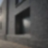 Sleek Grey Brick Facade