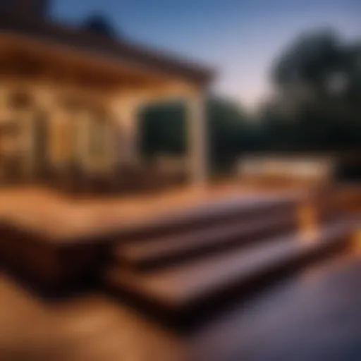 Elegant deck design with modern aesthetic