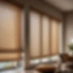 Elegant fabric window shades