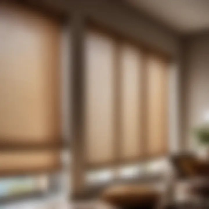 Elegant fabric window shades