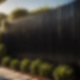 Elegant Fence with Pro-Black Paint