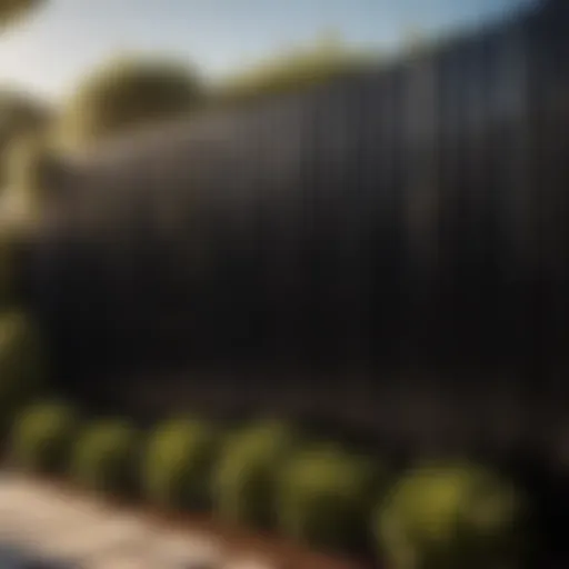 Elegant Fence with Pro-Black Paint