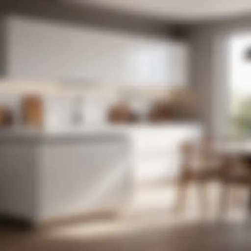 Elegant Kitchen Cabinet Design - Minimalistic White