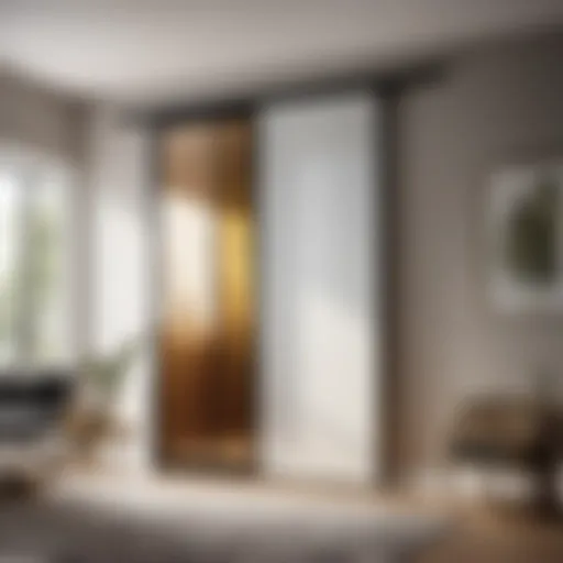 Elegant Sliding Door Panel Treatment