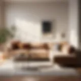 Elegant Small Sectional Sofa in Neutral Tones