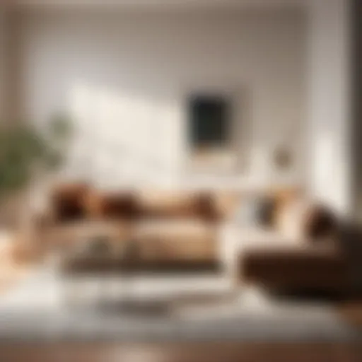 Elegant Small Sectional Sofa in Neutral Tones