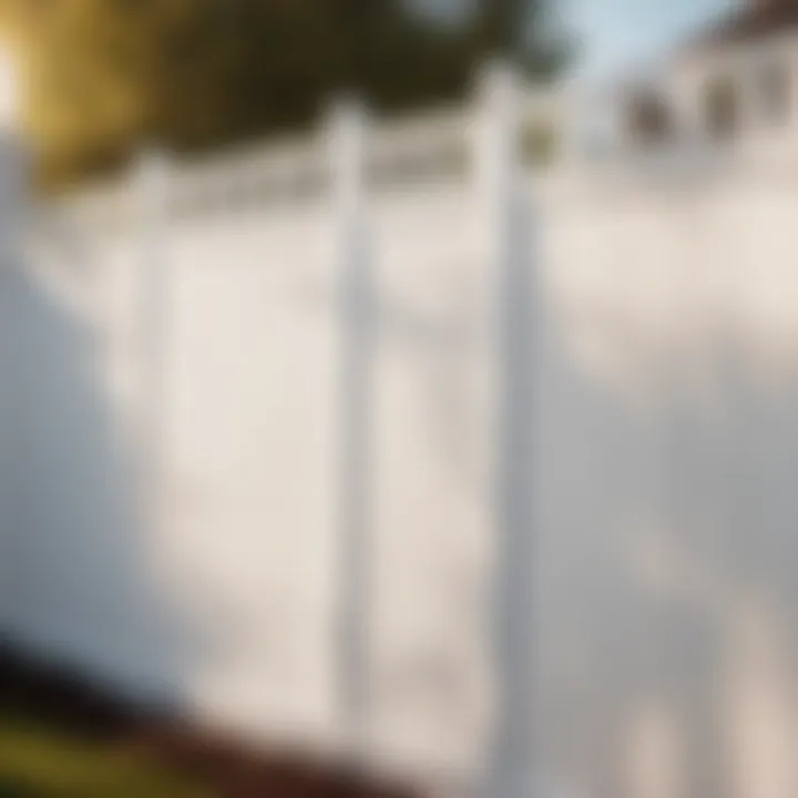 Elegant White Privacy Fence Panel