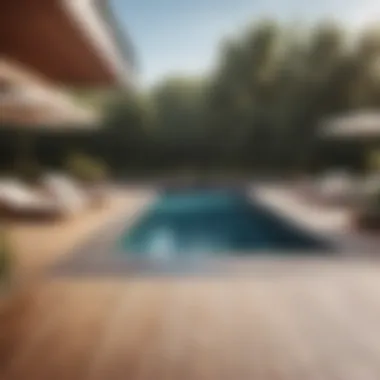 Sleek Modern Pool Deck Design Sleek Modern Pool Deck Design