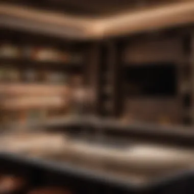 Achieving Sophistication: Sleek Basement Bar Countertop Sleek Basement Bar Countertop