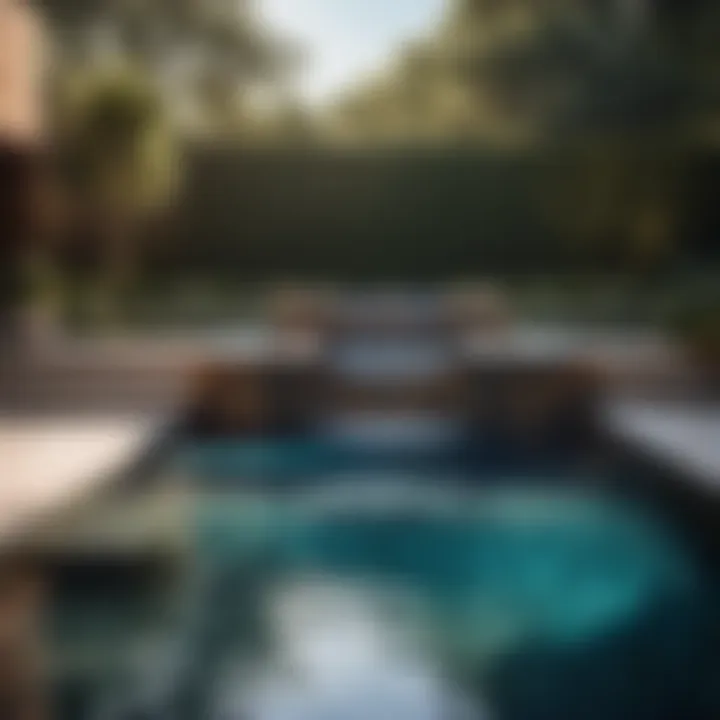 Luxurious Pool Water Feature
