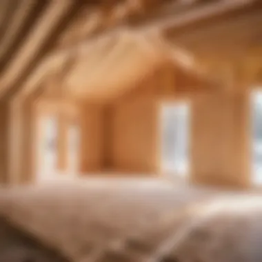 Energy-efficient home insulated with spray foam