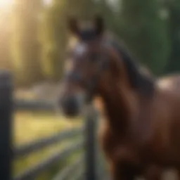 Equestrian safety with 6-foot horse fence
