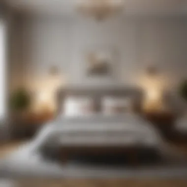 Serene bedroom with calming decor and soft furnishings