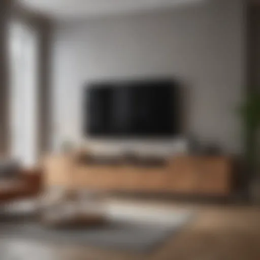 Stylish multifunctional furniture in a modern studio apartment