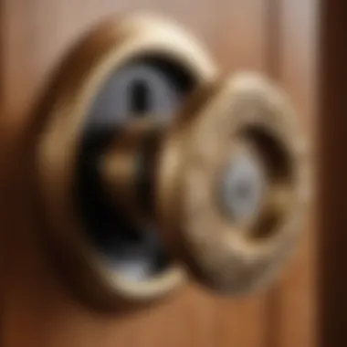 Complex Mechanism Inside a Punch Pad Door Lock