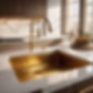 Luxurious Gold Kitchen Sink