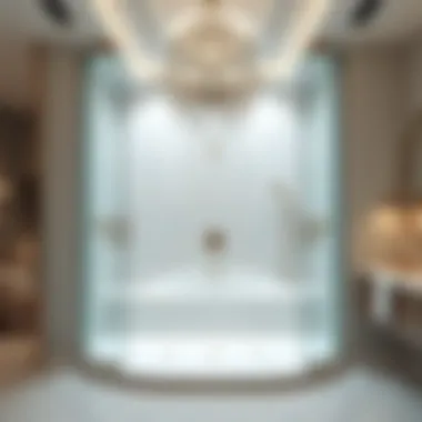 Luxury Shower System in Modern Bathrooms Elegant bathroom layout highlighting a luxury shower system