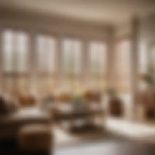 Elegant Plantation Shutters in Modern Living Room