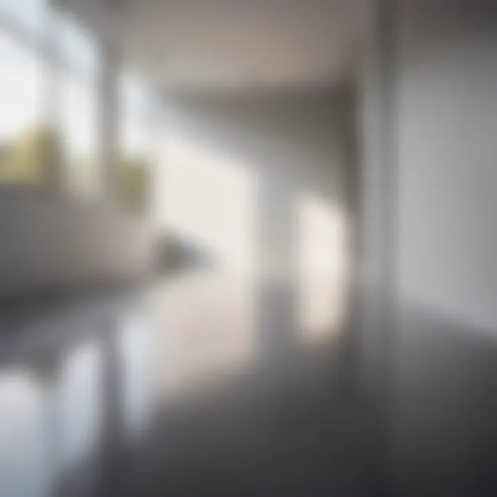 Minimalist Monochrome Floor Paint Design