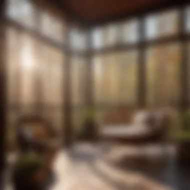 Natural Elements Minimalist Porch Minimalist Screened Porch with Natural Elements