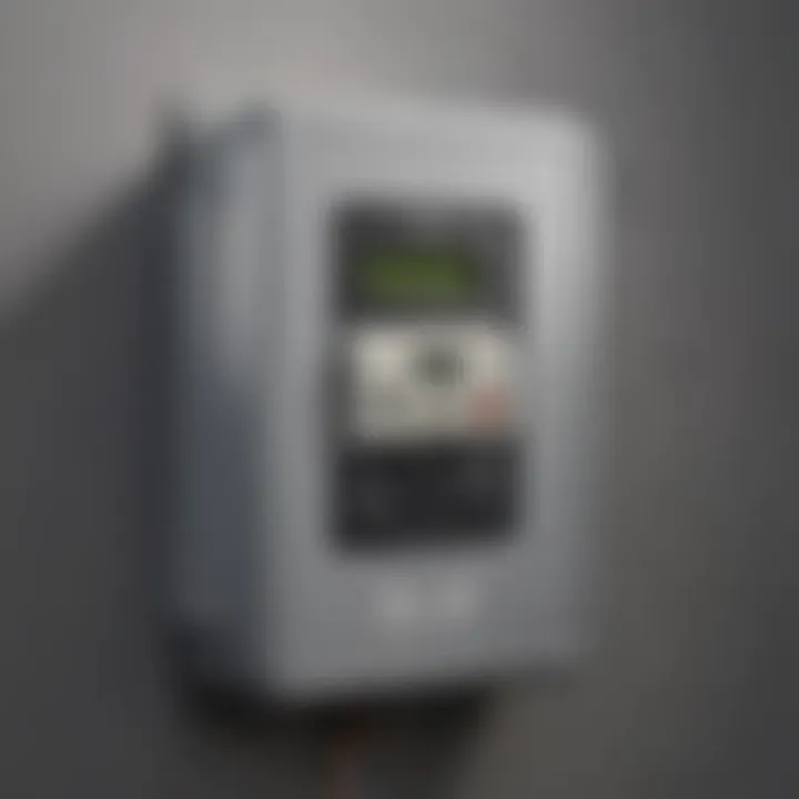 Diagram illustrating the installation of electric meter enclosures