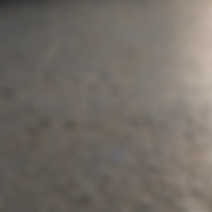 Close-up of textured finish on exterior concrete floor paint